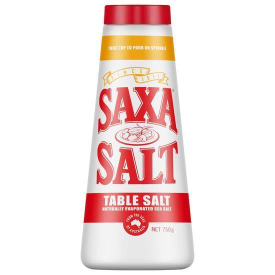 Saxa Table Salt Drum Plain 750g