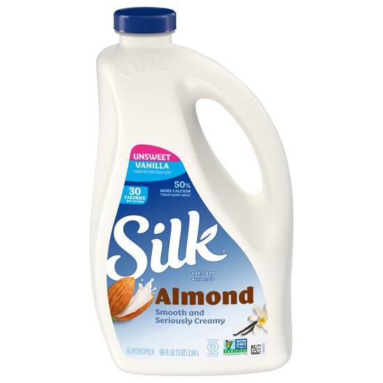 Silk Almond Unsweetened Vanilla Milk (96 fl oz)
