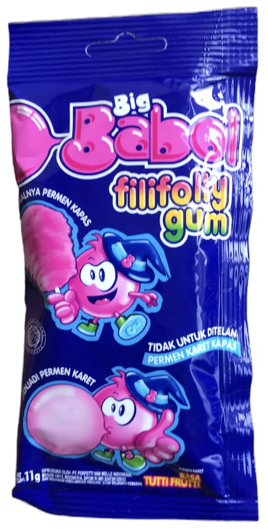 Chupa Chups - Big Babol Fili Folly Tutti Fruity (6PCS x 11G)