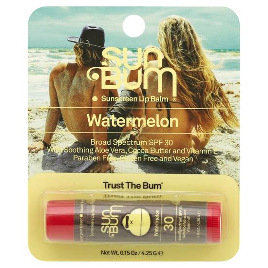 Sun Bum Spf 30 Sunscreen Watermelon Lip Balm (0.15 oz)