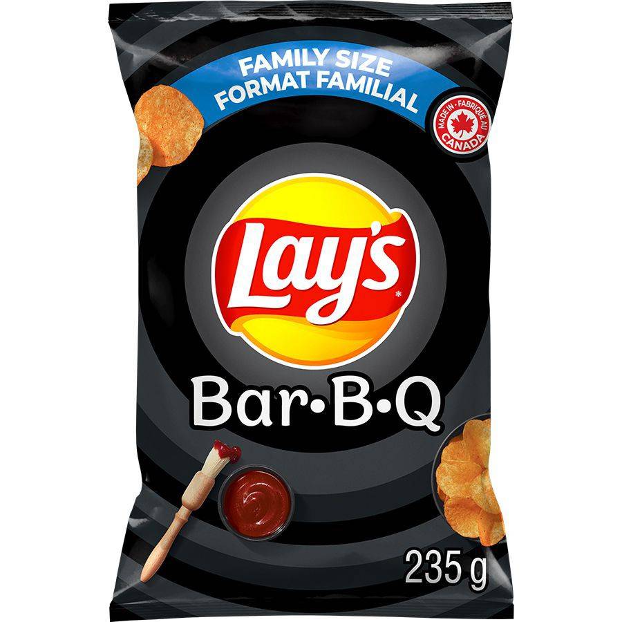 Lay's Family Size Bar-B-Q Chips (235 g)