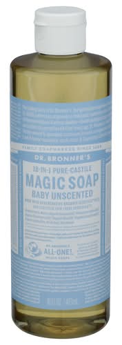 Dr. Bronner's 18-in-1 Hemp Unscented Pure-Castile Soap