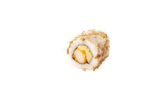 California roll's poulet tamago "omelette japonaise" oignons crispy