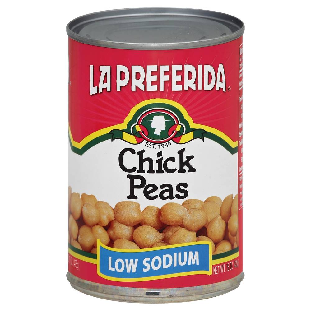 La Preferida Low Sodium Chick Peas (15 oz)