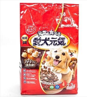 愛犬元気 成犬用 ドッグフード - ビーフ・緑黄色野菜・小魚入り (2.3kg)