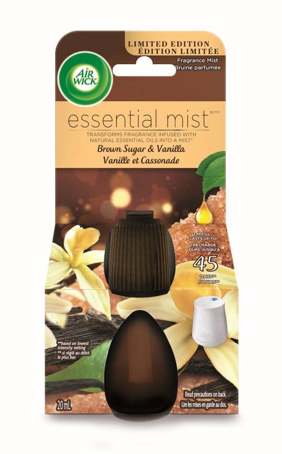 Air wick vanille rose papaye (20 ml) - essential mist fragrance refill vanilla & pink papaya (20 ml)
