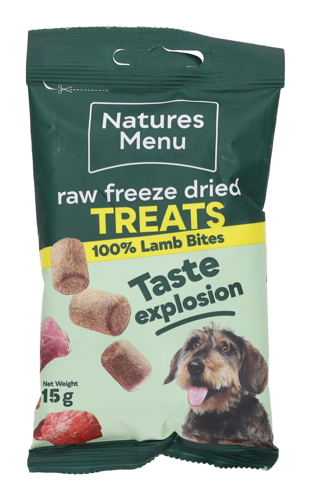 Nature's Menu Taste Explosion Dried Lamb Bites Raw Dried Dog Food (15g)