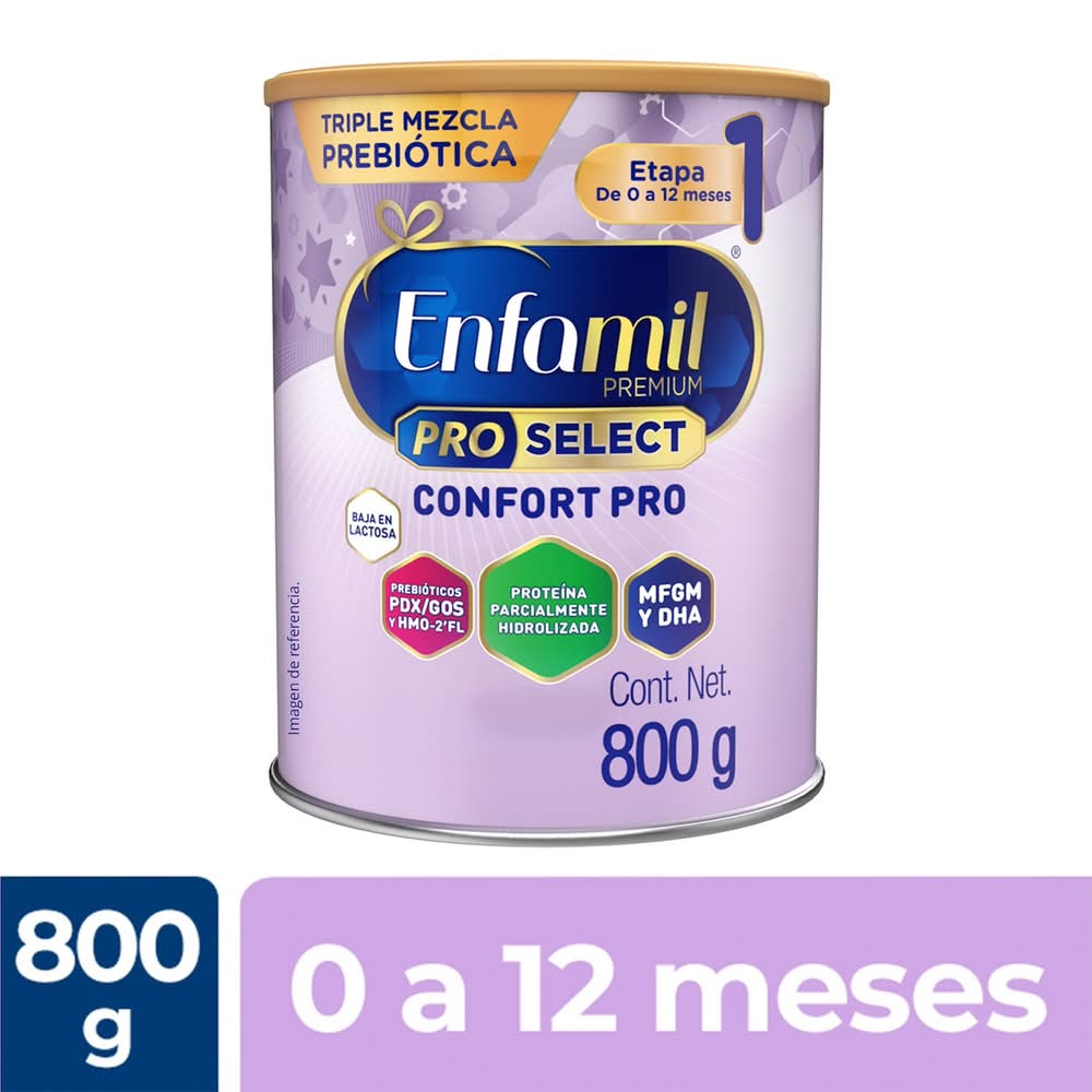 Enfamil · Pro select confort etapa 1 fórmula infantil, 0 a 12 Meses (800 g)