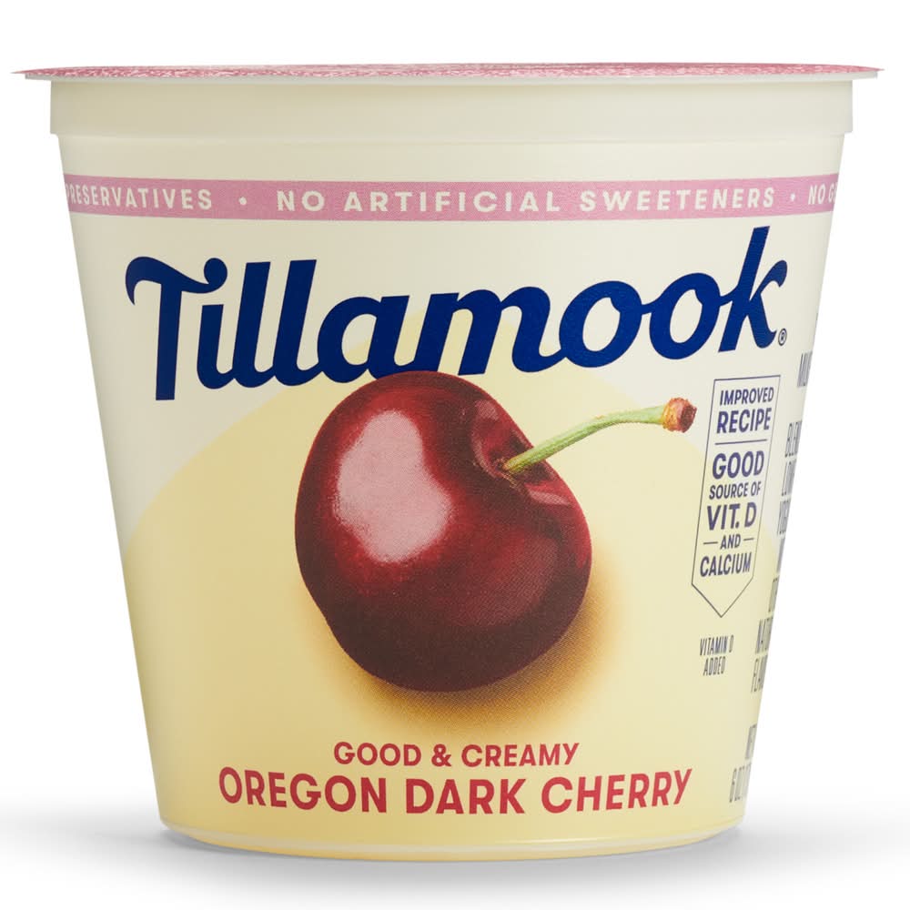 Tillamook Good & Creamy Yogurt, Oregon Dark Cherry (6 oz)