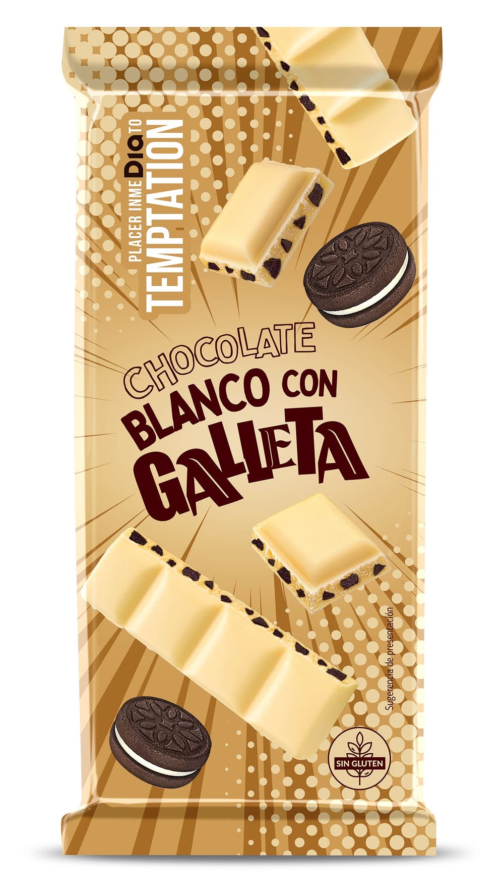 Chocolate Blanco Con Galleta Temptation De Dia 100 G