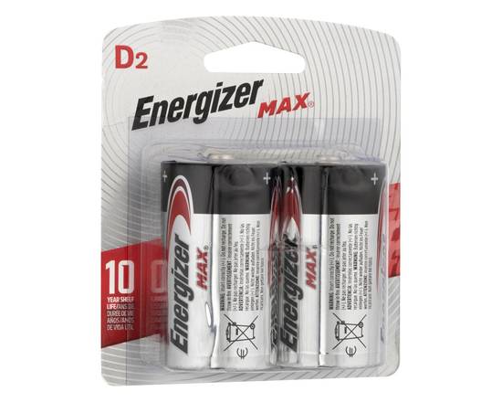 Energizer · Max D2 Batteries (2 ct)