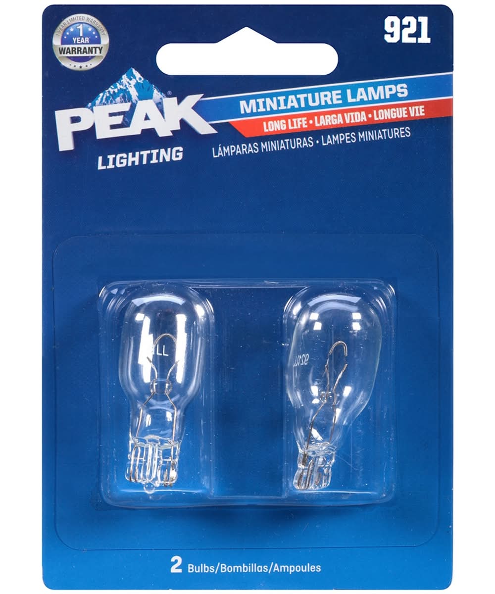 Peak Incandescent Indicator Miniature Automotive Bulb 921