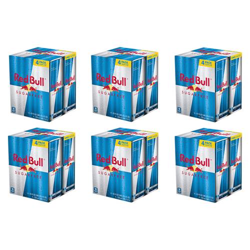 Red Bull Energy Drink, Sugar Free, 8.4 Fl Oz (6 x 4 pack)