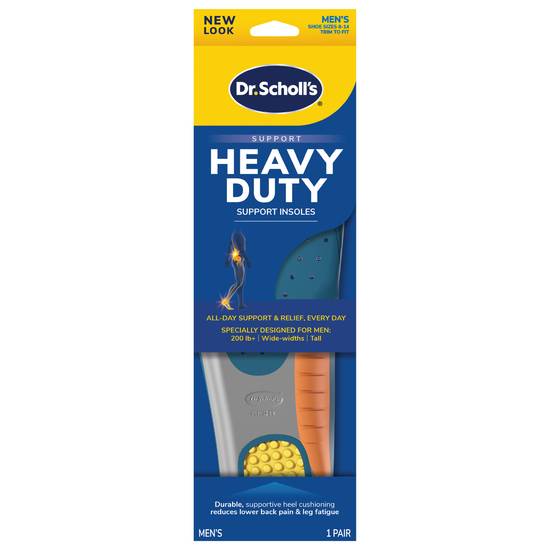 Dr. Scholl's Men Sizes 8-14 Heavy Duty Support Orthotics (1 pair)