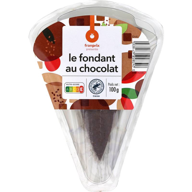 Franprix - Fondant au chocolat noir (100g)