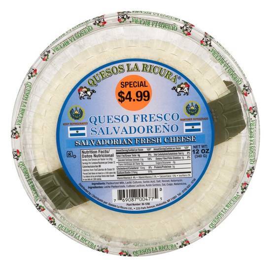 Quesos La Ricura Queso Fresco Salvadorian Fresh Cheese (12 oz)