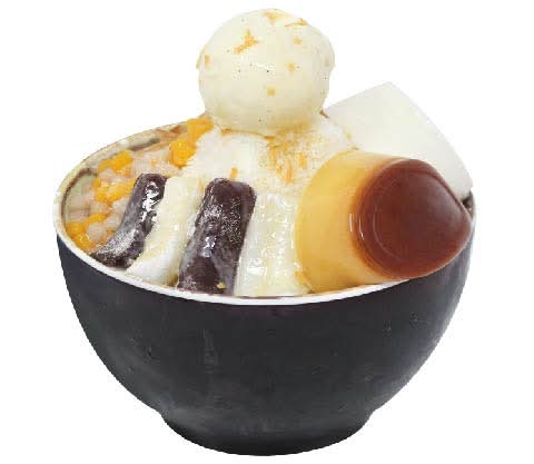 Pudding & Q Mochi Milk Shaved Ice (M)