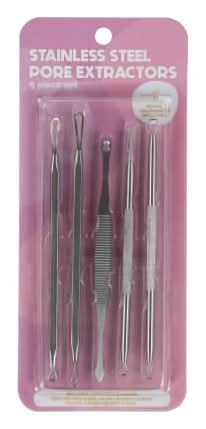 Stainless Steel Pore Extractors 5-Piece