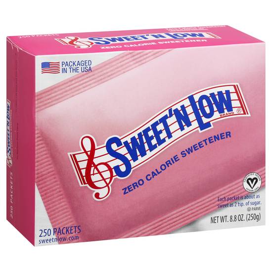 Sweet'n Low Zero Calorie Sweetener (250 ct)