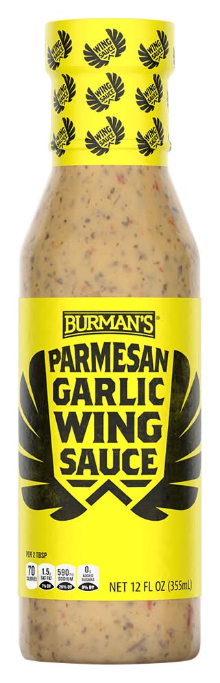 Burman's Parmesan Wing Sauce, Garlic (12 oz)