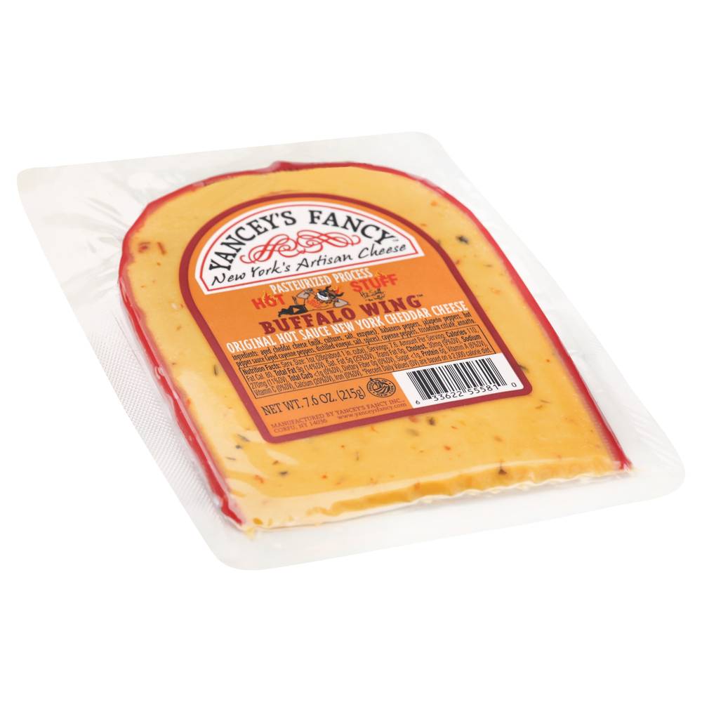 Yancey's Fancy Buffalo Wing Hot Sauce New York Cheddar Cheese (7.6 oz)