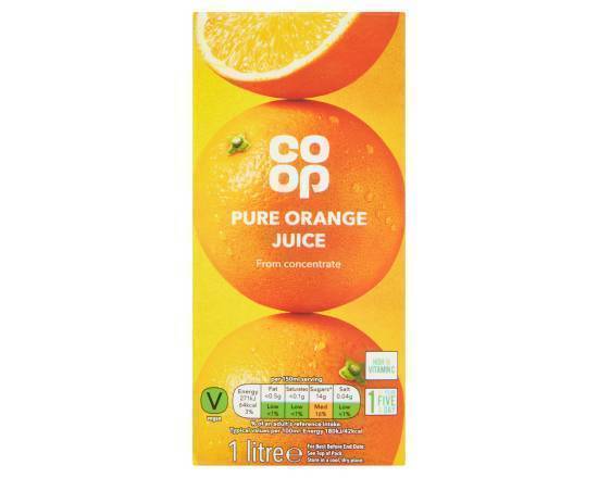 Co Op Smooth Orange Juice 1 Litre