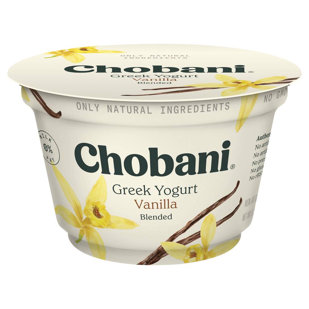 Chobani Non-Fat Vanilla Blended Greek Yogurt