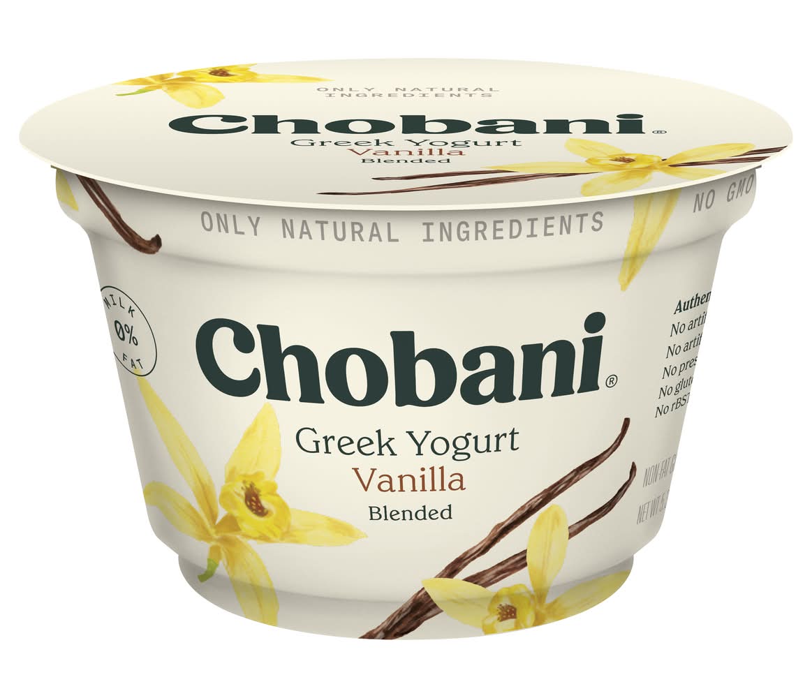 Chobani Blended Greek Yogurt, Vanilla (5.3 oz)