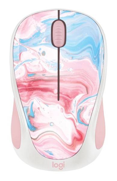 Logitech® M317C Limited Edition Wireless Mouse, 22% Recycled, Cotton Candy, 910-007055