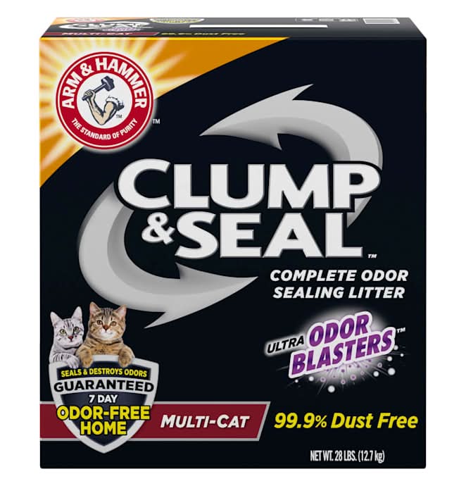 Arm & Hammer Clump & Seal Multi-Cat Odor Sealing Cat Litter, 28 lbs.