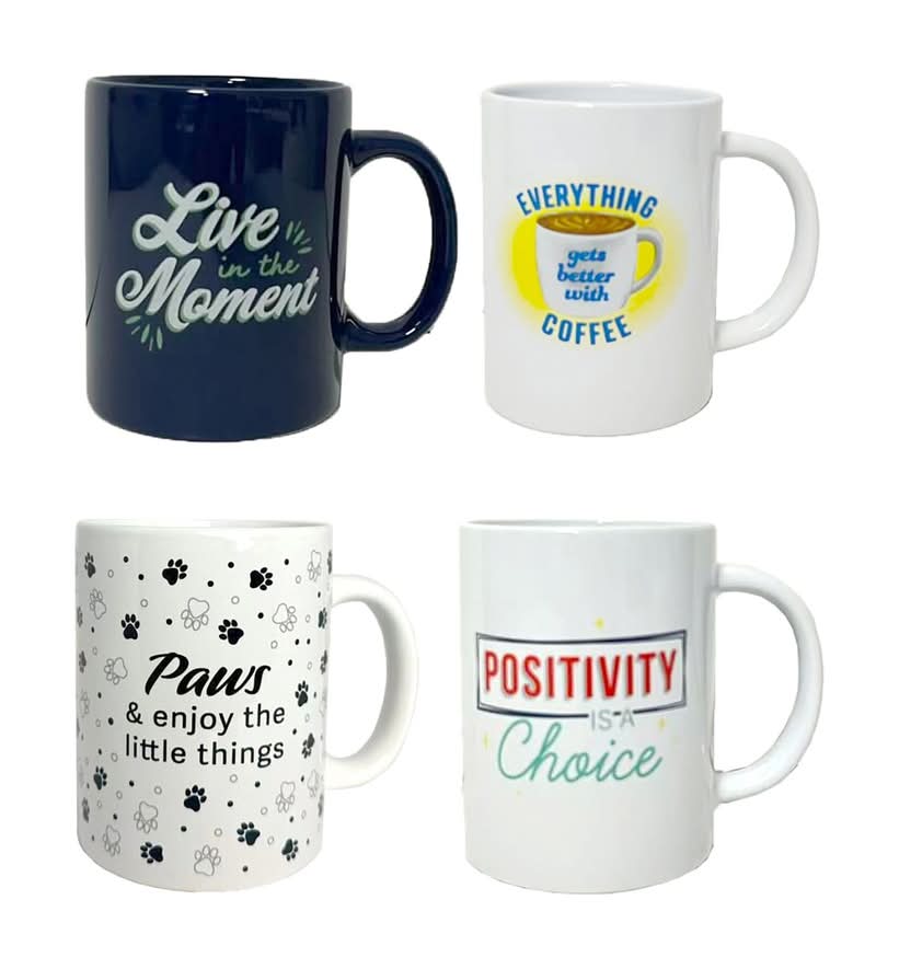 Printed Ceramic Novelty Mug 14 oz, Assorted