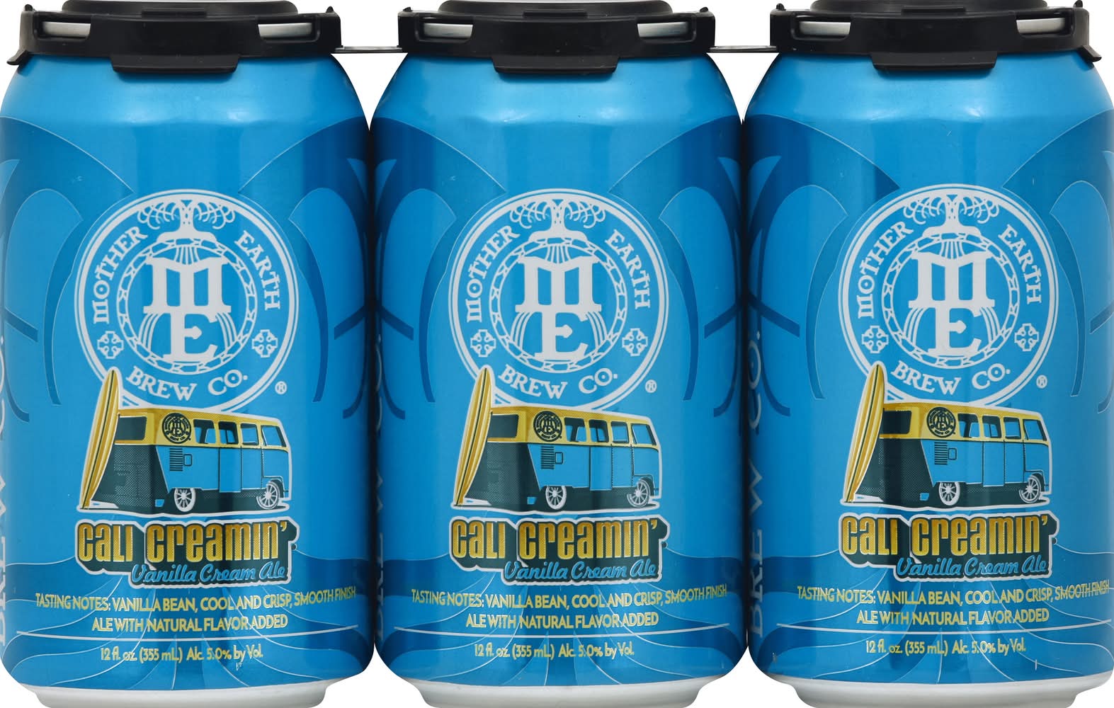 Mother Earth Brew Co. Cali Creamin Cream Ale Beer, Vanilla (6 x 12 fl oz)