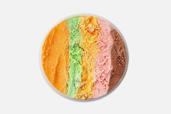 Rainbow Cone Ice Cream