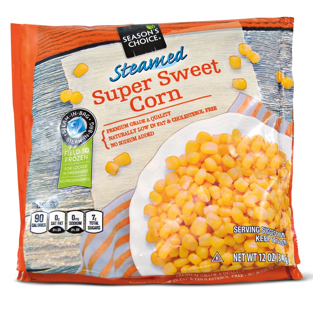 Season's Choice Steamed Super Sweet Corn (12 oz)