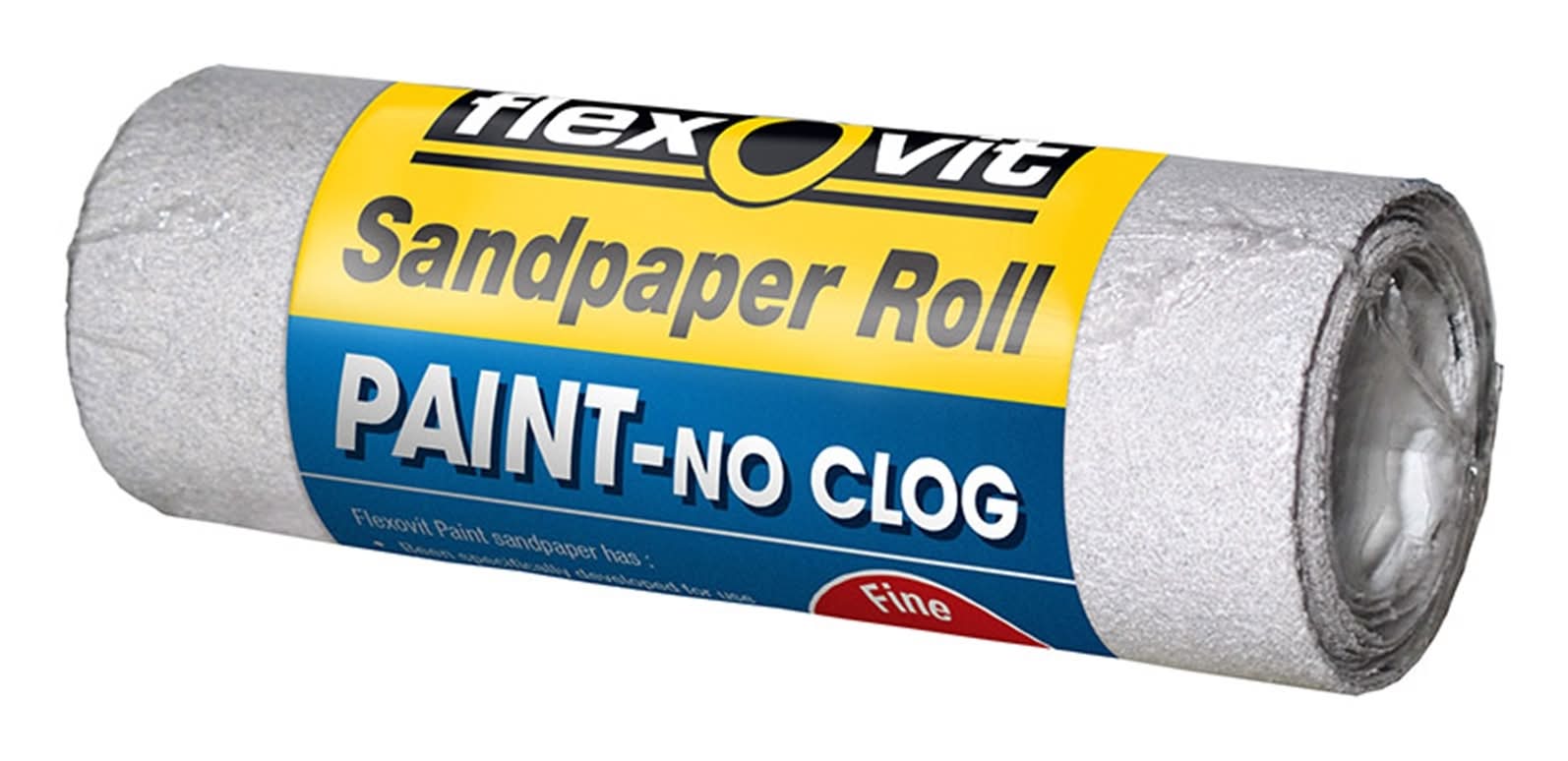 Flexovit 115mm x 1m 120 Grit Painted Surface Sandpaper Roll - 120 Grit