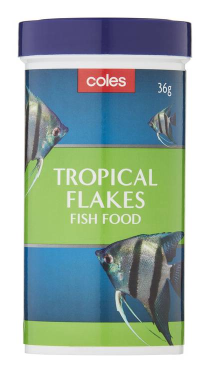 Coles Tropical Flakes Fish Food (36g)