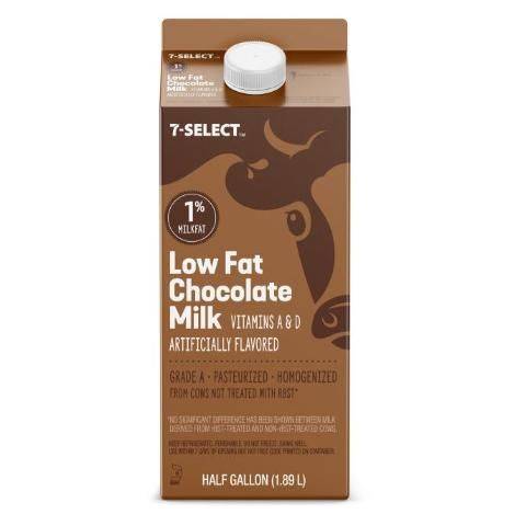 7-Select 1% Chocolate Milk Half Gallon