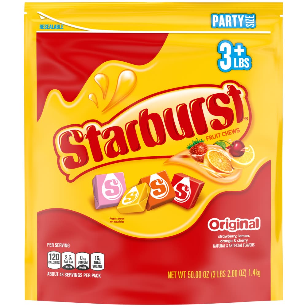 Starburst Original Fruit Chews Candy, Assorted (50 oz)