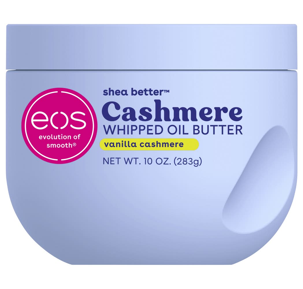 eos Shea Better Whipped Oil Butter Moisturizer, Vanilla Cashmere (10 oz)