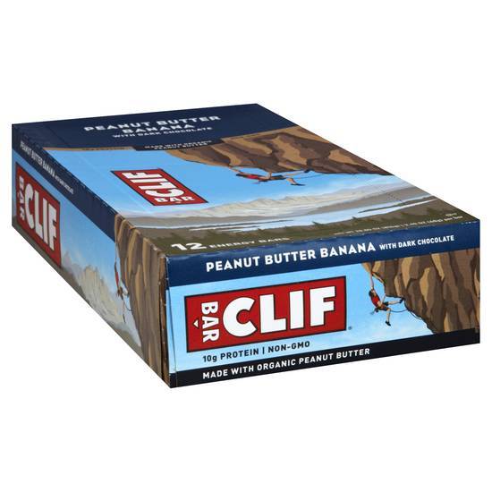 Clif Bar Dark Chocolate Energy Bars (12 ct) (peanut butter banana)