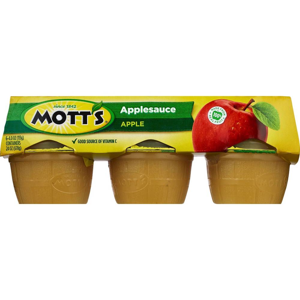 Mott'S Original Apple Sauce, 6 Ct, 24 Oz