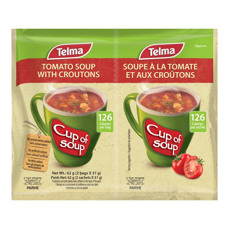 Telma - Soupe instantanée aux tomates et croûtons (2)