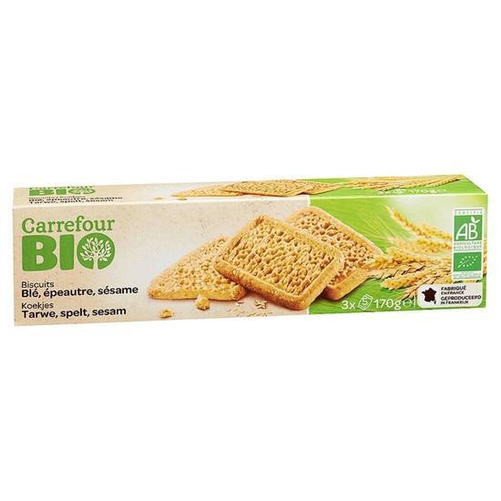 Carrefour Bio - Biscuits aux céréales