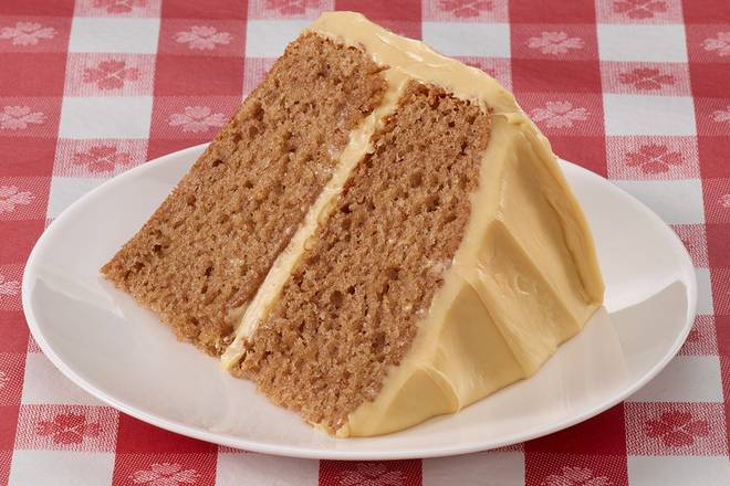 Salted Caramel Spice Cake Slice