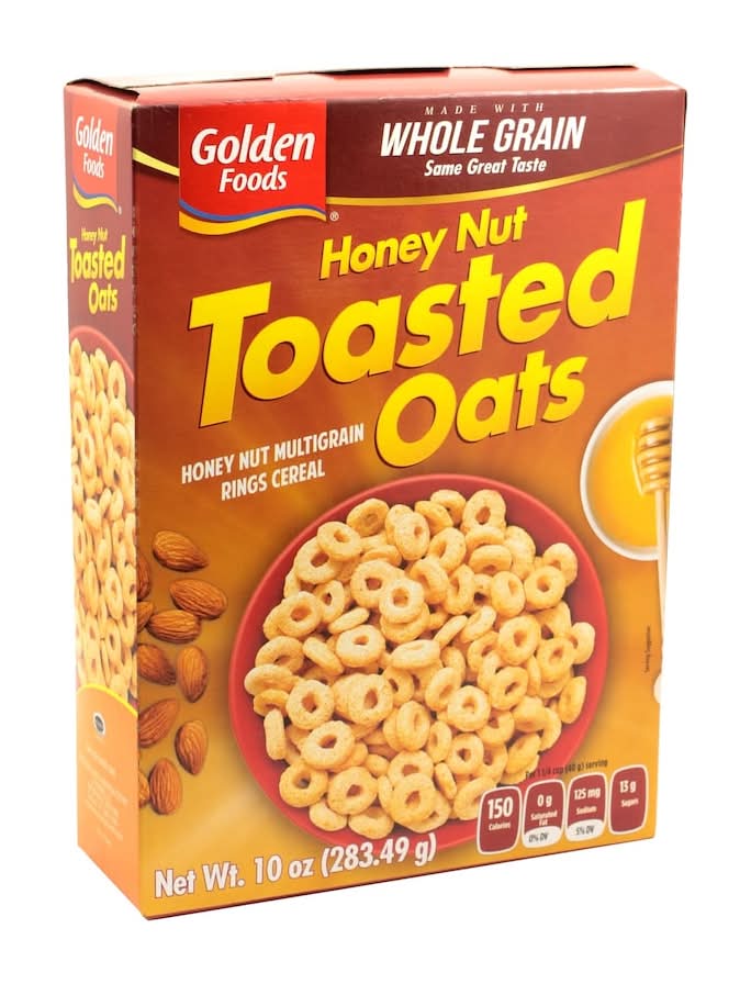 Golden Foods Honey Nut Toasted Oats Multigrain Rings Cereal (10 oz)