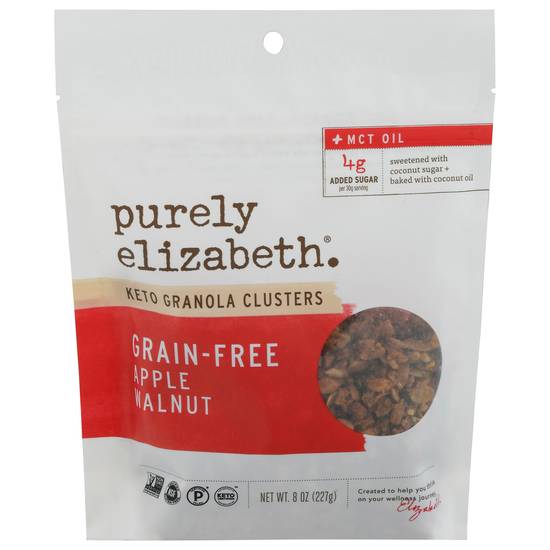 Purely Elizabeth. Grain-Free Apple Walnut Keto Granola Clusters (8 oz)