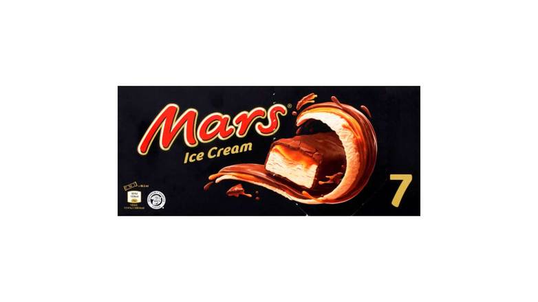 Mars Mars 7 barres glacees 280g Le paquet de 7 barres - 280g