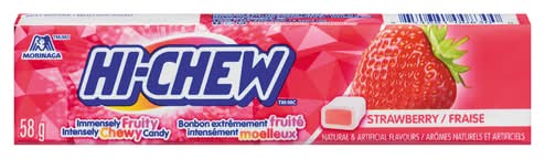 Morinaga hi chew bonbons extrêmement fruité intensément moelleux (fraise) - morinaga hi-chew fruit chews candy, strawberry (58 g)