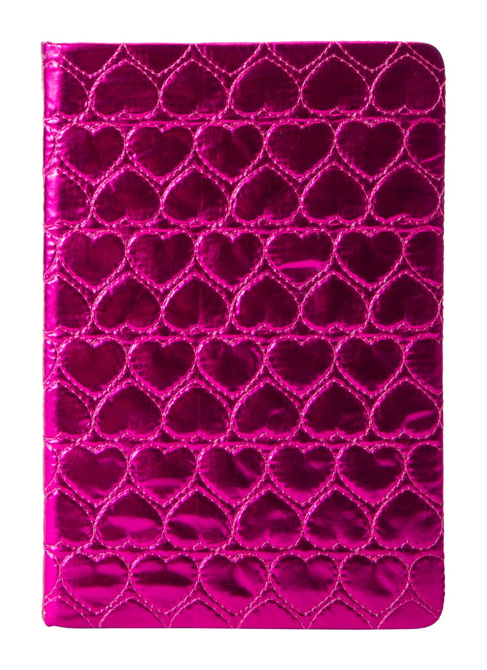 Embroidered Heart Journal Pink