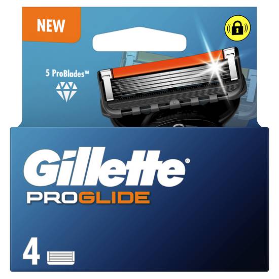 Gillette - Proglide recharges de lames de rasoir pour hommes (4 pièces)